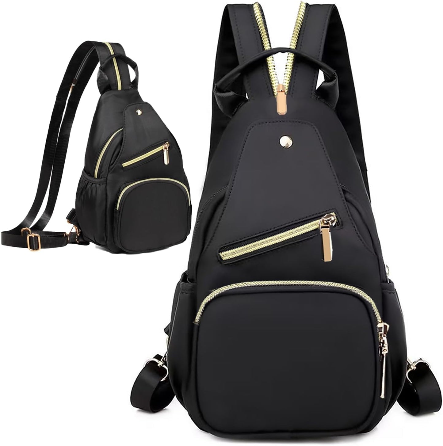 Small Crossbody Sling Bag for Women, Mini Backpack Sling Backpack Convertible, Chest Bag for Hiking Daypack