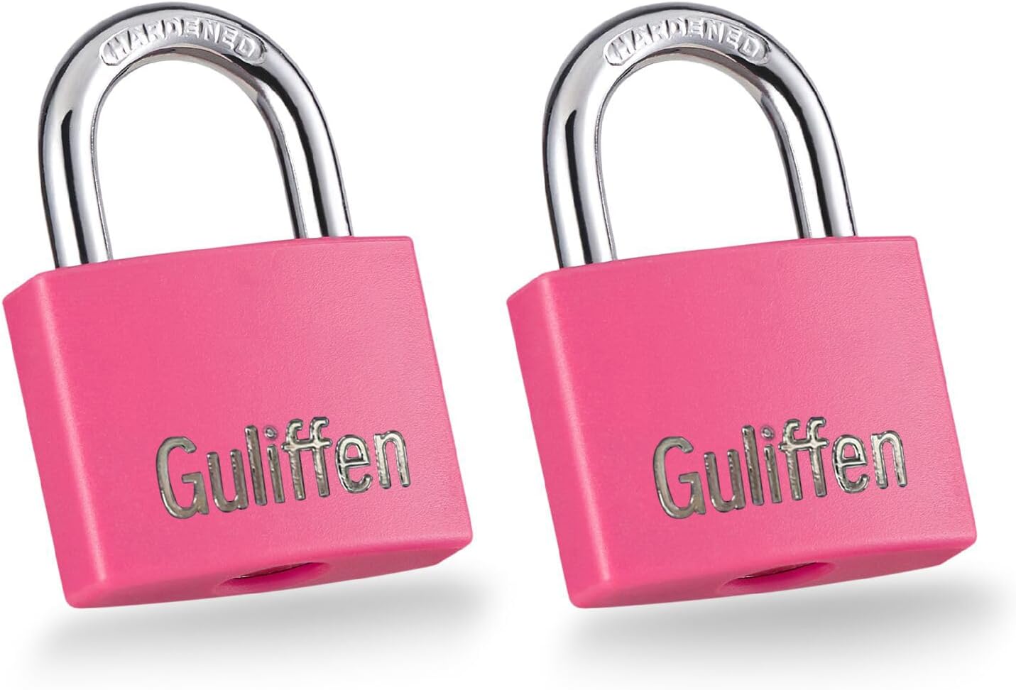 2 Pack Aluminum Locker Lock with Key, Pad Lock with 1-9/16 in. (40 mm) Wide, Key Lock for Gym Locker, Shed, Gate, and Storage Unit