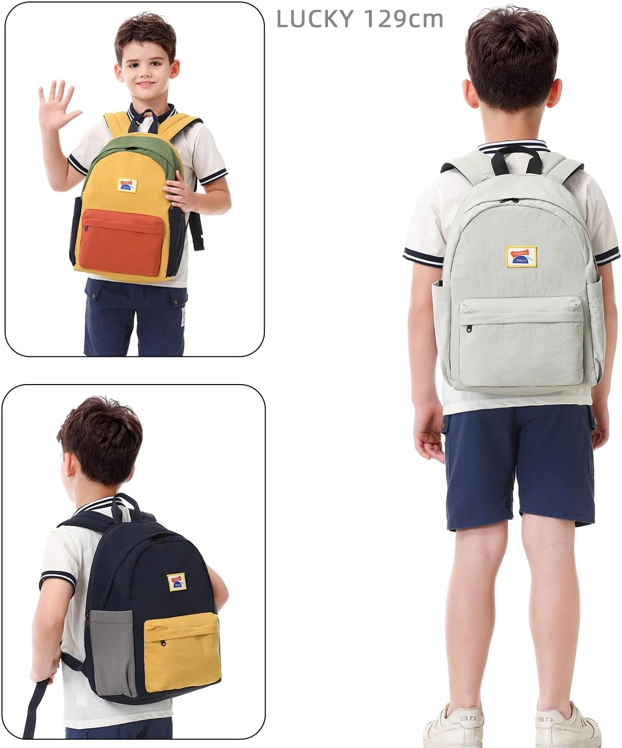 willikiva Kids Backpack for School Boys Girls Teens Toddler Backpack Waterproof Kindergarten Preschool Elementary Bookbag Children Travel Bag(Purple,Medium)