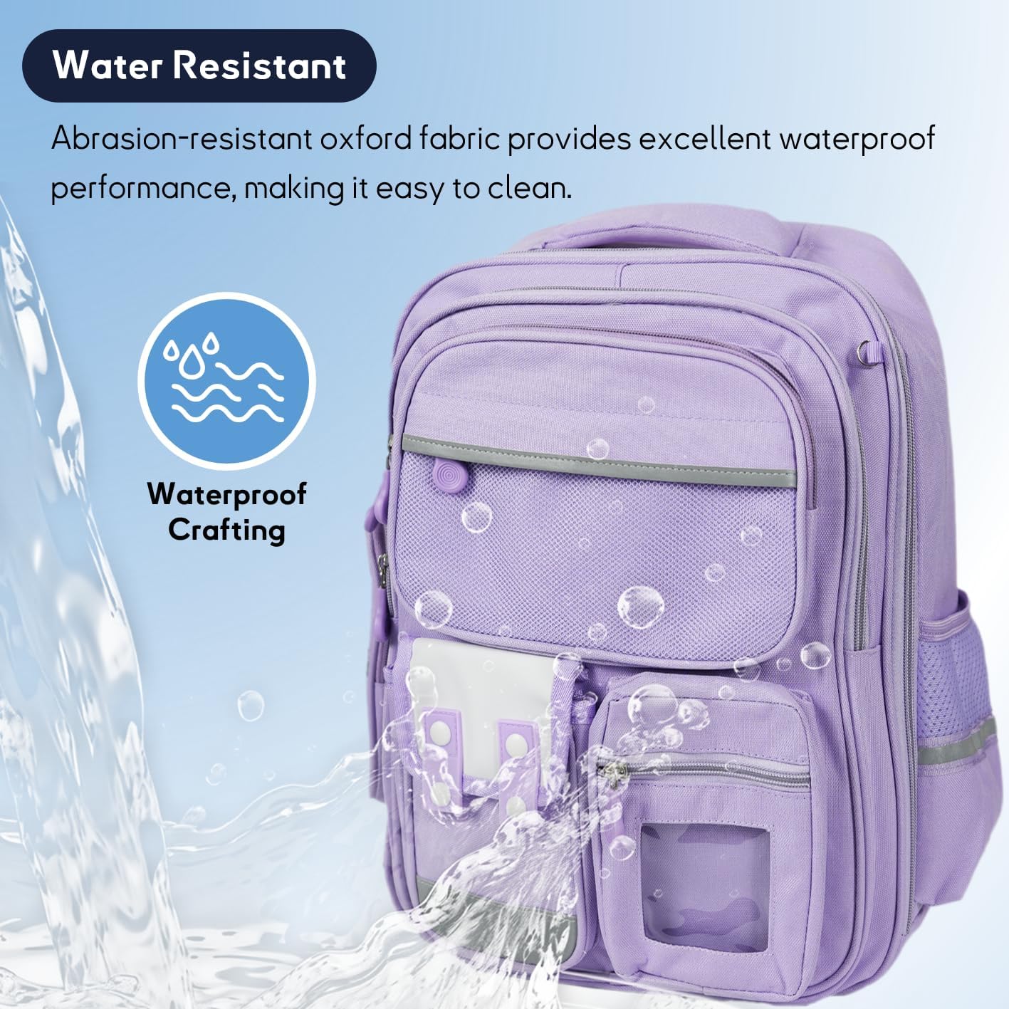 Kids Backpack for Kids, Lightweight Waterproof Purple Backpack for School, Kindergarten Elementary School Kids Students Girls and Boys Backpack