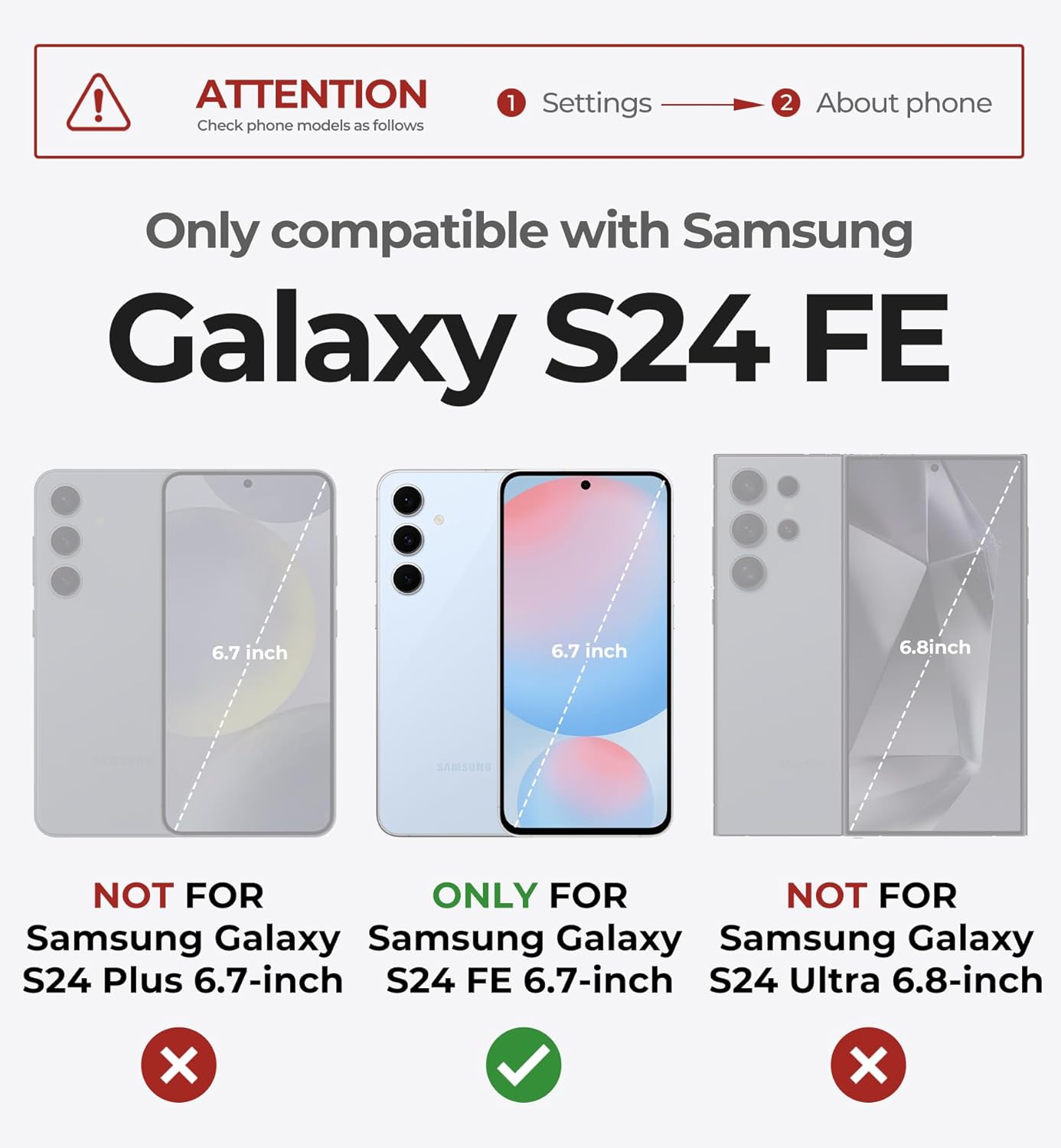 Dexnor for Samsung Galaxy S24 FE Case with Camera Cover & Adjustable Kickstand & Built-in Screen Protector, Magnetic Rugged Shockproof Bumper Cases Heavy-Duty Magnetic Protective Cover,Maroon Red