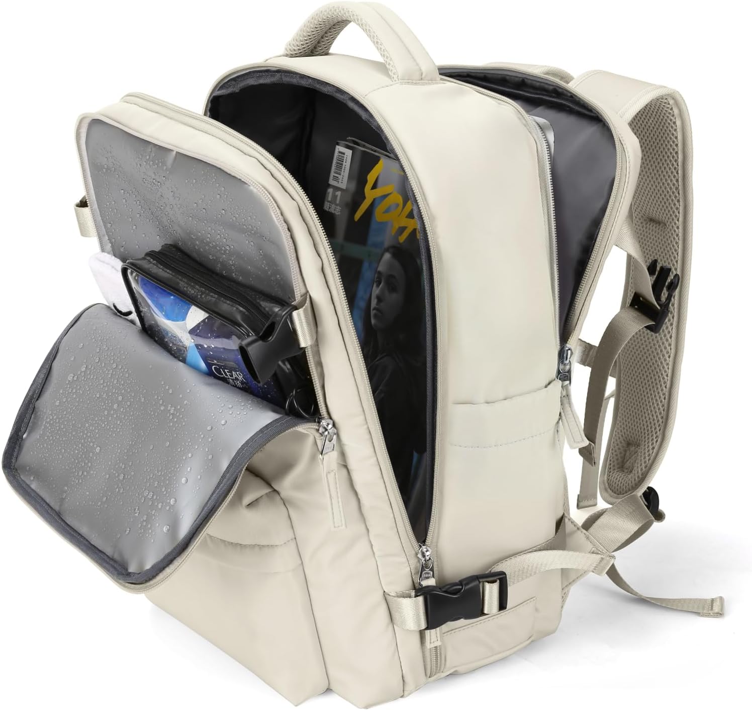 WONHOX Large Travel Backpack Carry on Flight Approved Laptop Work Business Backpack for Women Men