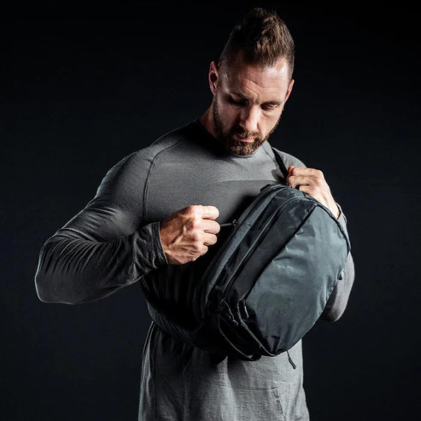 Eberlestock Fade Sling Tactical Crossbody Bag – EDC Backpack with CC Compartment, Hydration Port, Loop Pockets, 573 Cu In