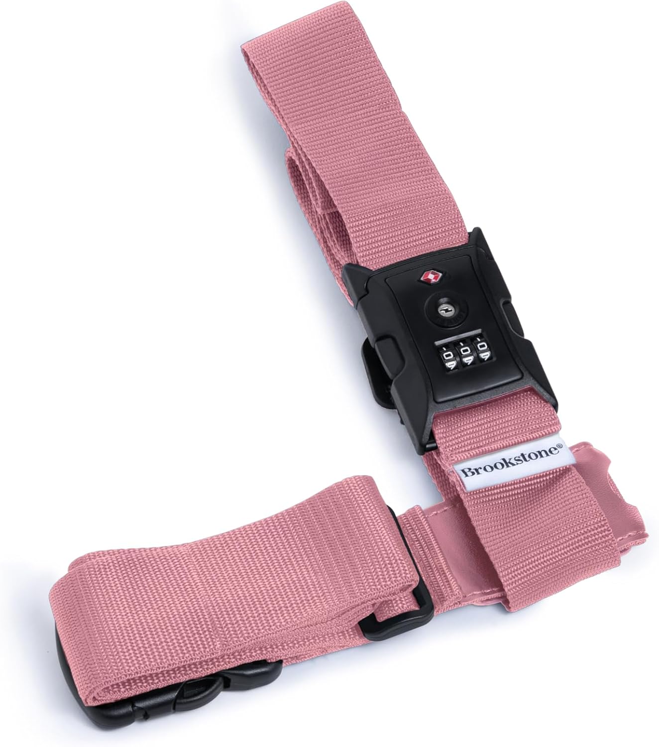 Brookstone Luggage Strap - 2-in-1 TSA-Approved Expandable Luggage Straps for Suitcases with Keyless 3-Digit Combination Lock, Size One Size, Lilac Ice