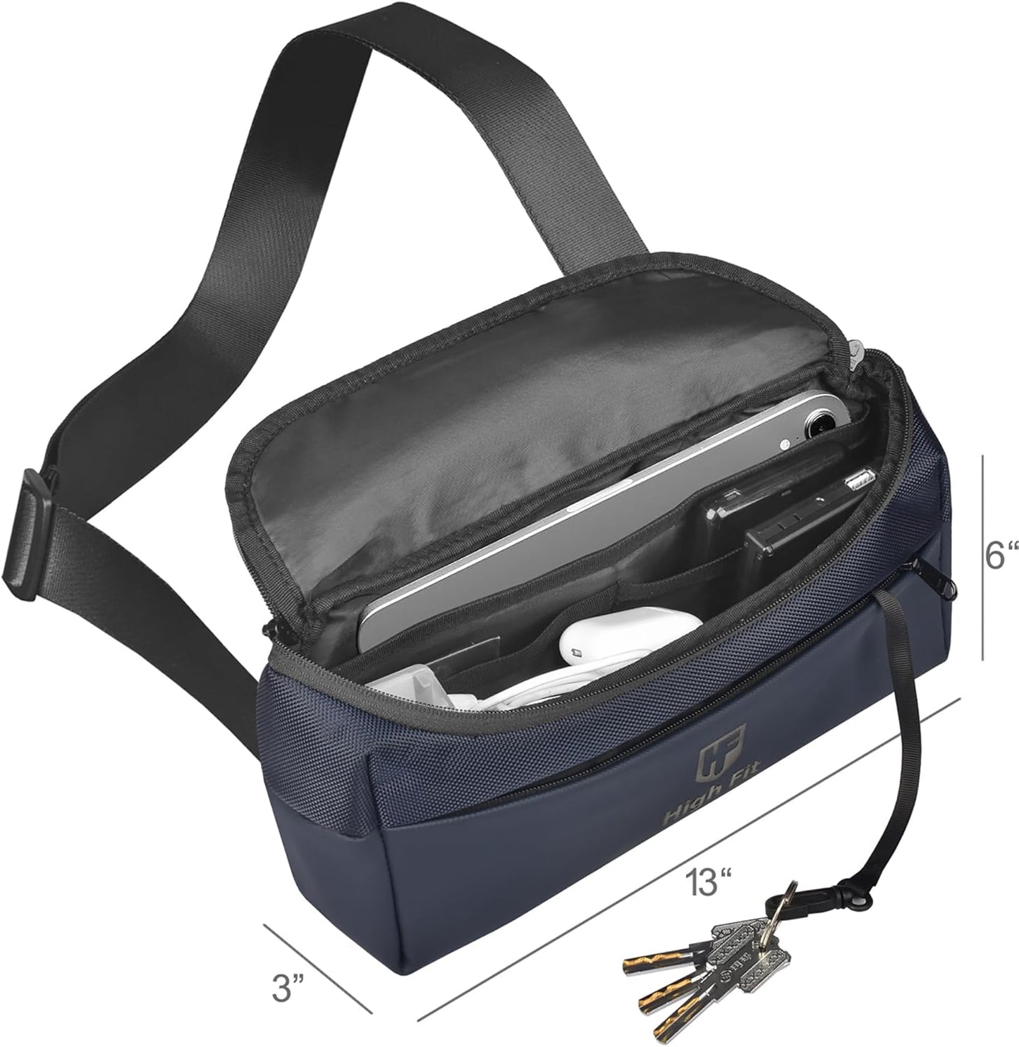 Compact EDC Sling Bag, Minimalist Crossbody Bag Men,Small Cross Body Bag for Men and Women,Water-resistant Lightweight Chest Shoulder backpack/Bag for Travel, Work, Sport