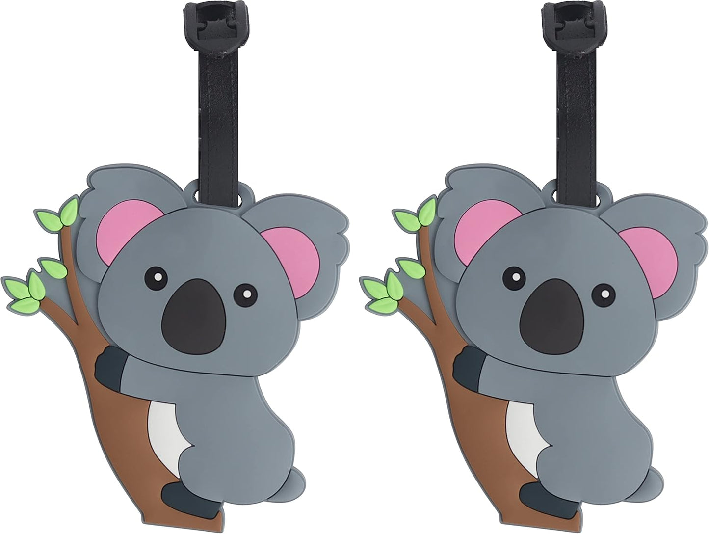 Animal Luggage Tags Cute Suitcase Labels (Set of 2)