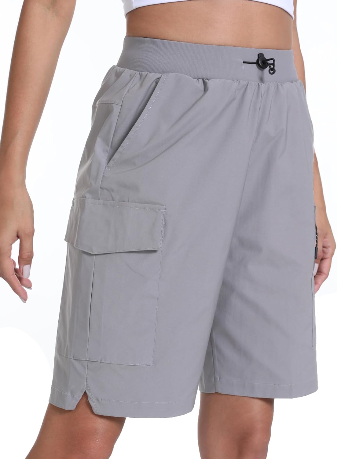 Women's Hiking Cargo Shorts Quick Dry Lightweight Shorts for Travel Athletic