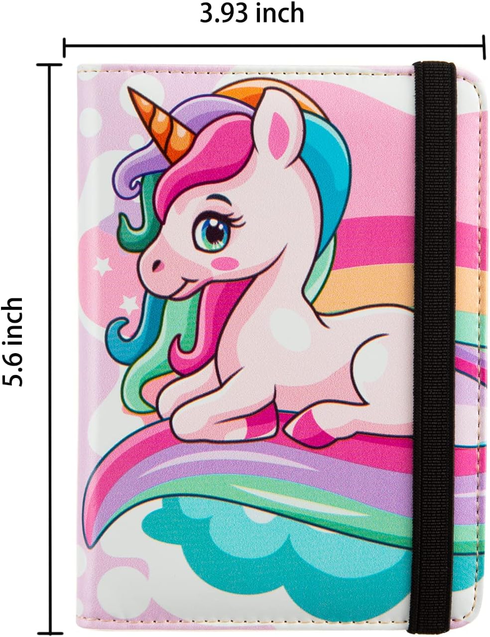 passport Holder,Rfid Blocking Travel Wallet Credit Card Case Cute Passport cover for Women/Men,Boys Girls Travel Essentials (Lovely Horse)