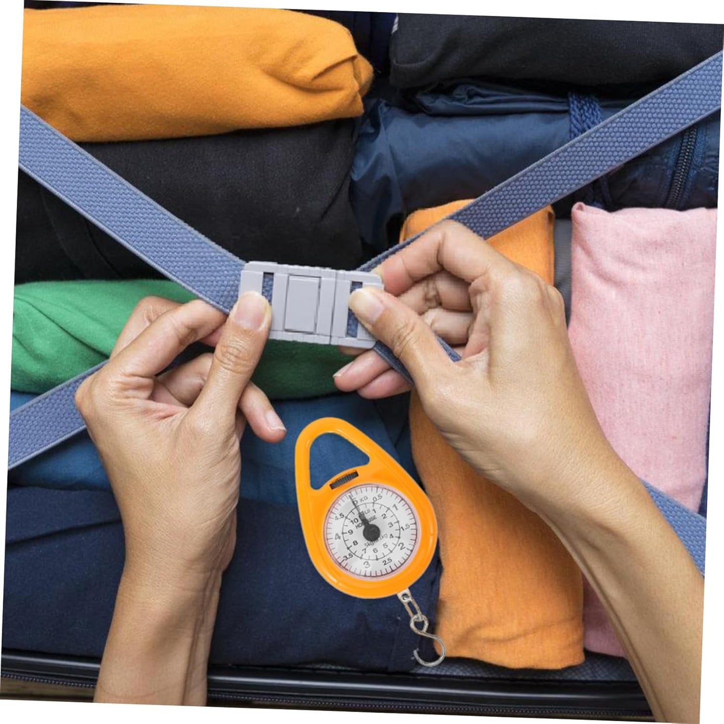 OUNONA Portable Hanging Scale for Luggage Weight Measurement Compact Mechanical Spring Scale