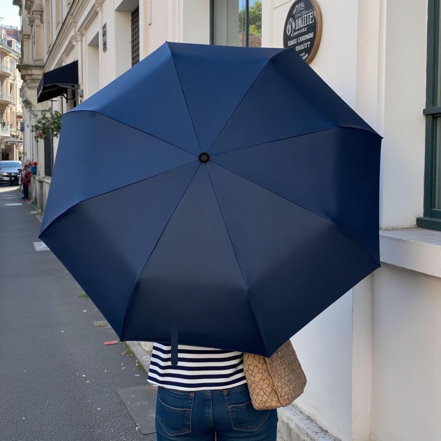 MRTLLOA 42/49 Inch Compact Windproof Travel Umbrella for Rain, Lightweight, Portable, Automatic, Strong, Waterproof Folding Umbrellas for Women, Men and Teenagers