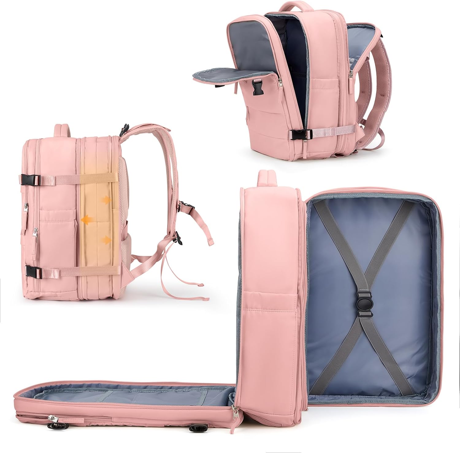 coowoz Large Travel Backpack For Women Men, Carry On Backpack,Hiking Backpack Waterproof Outdoor