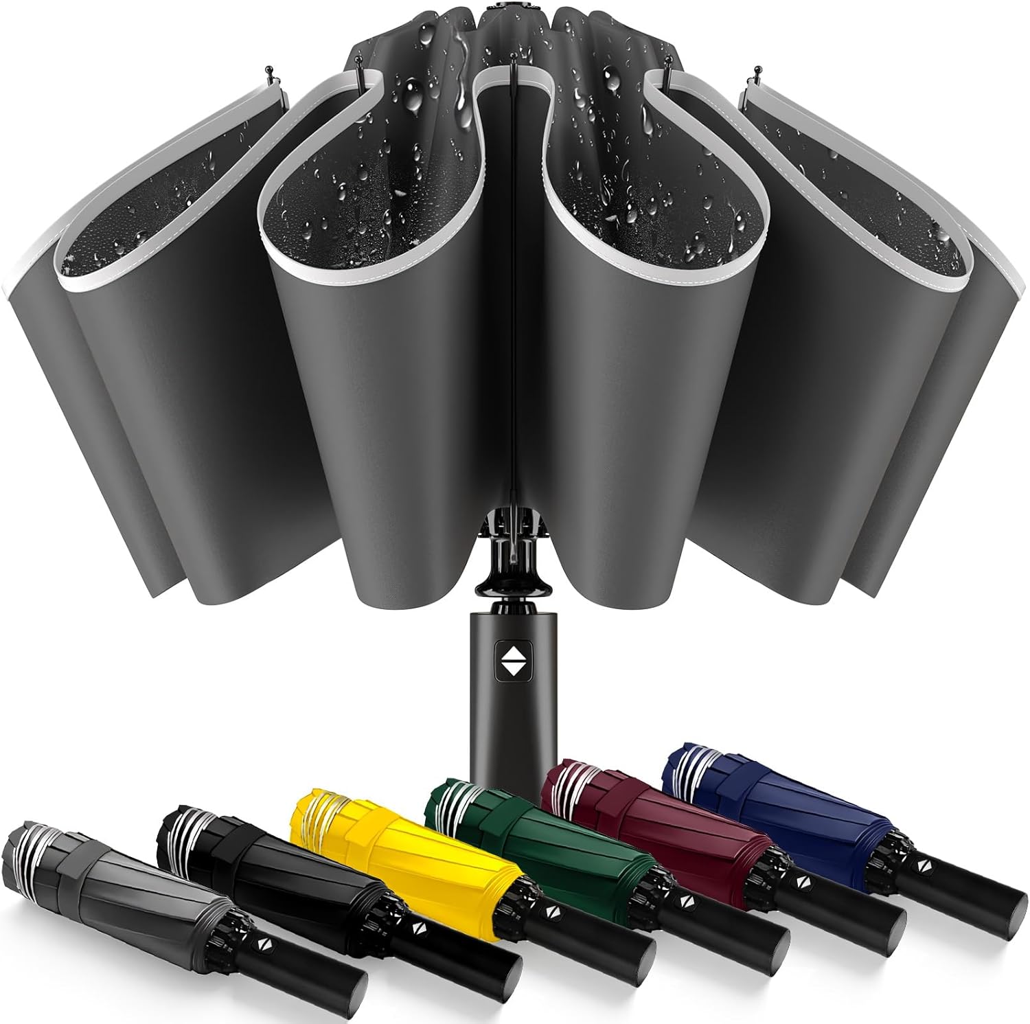 Travel Umbrella Superior, Beautiful & Compact, Large Strong but Light Portable and Automatic