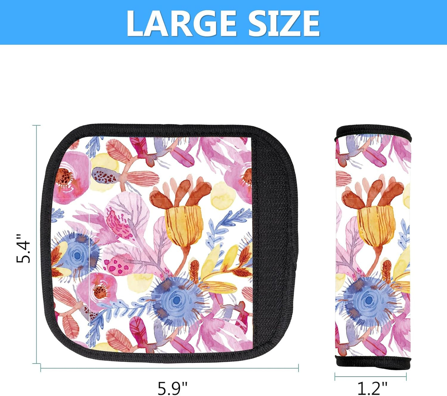 Luggage Handle Wraps 3Pcs – Neoprene Bag Handle Wrap for Bogg, Luggage Identifiers for Suitcases Easy Identification, Stylish & Comfy Suitcase Handle Replacement Travel Accessories for Airport Y14