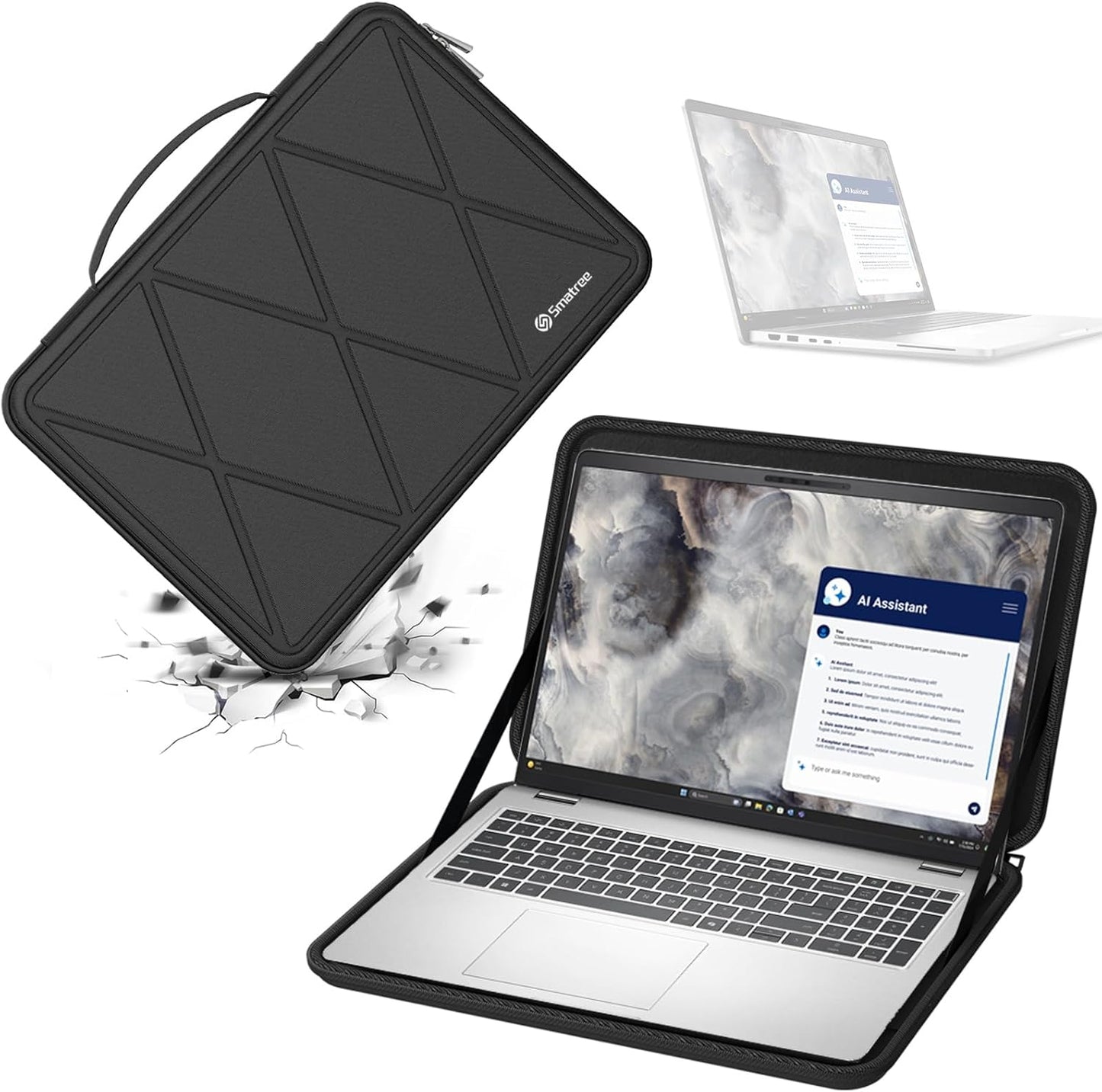 Smatree Hard EVA Protective Case Compatible for 14 inch DELL Pro Max 14 Premium MA14250, for 14