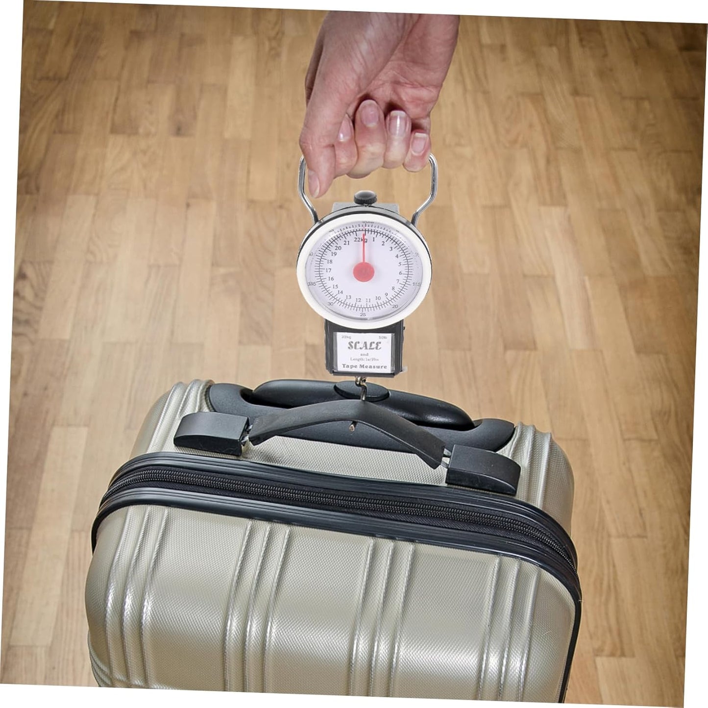 Analog Hand Scale Suitcase Weight Scale Hook LCD Display Sturdy and Practical