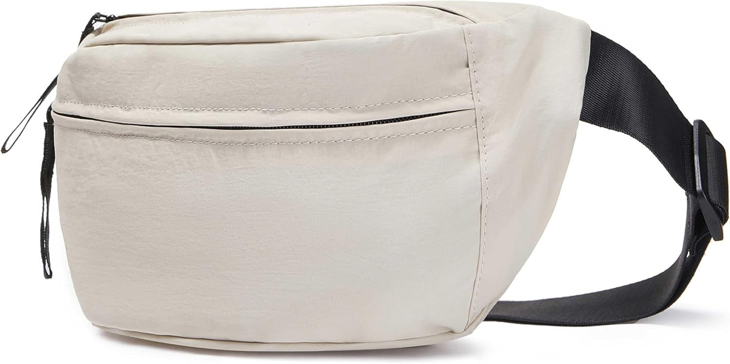 Women Sling Bags Girl Fanny Pack Crossbody Handbag Men Shoulder Bag Unisex Classic Nylon Waist Packs Purse Hiking Chest Bag, Easy Carry Any Phone,Wallet