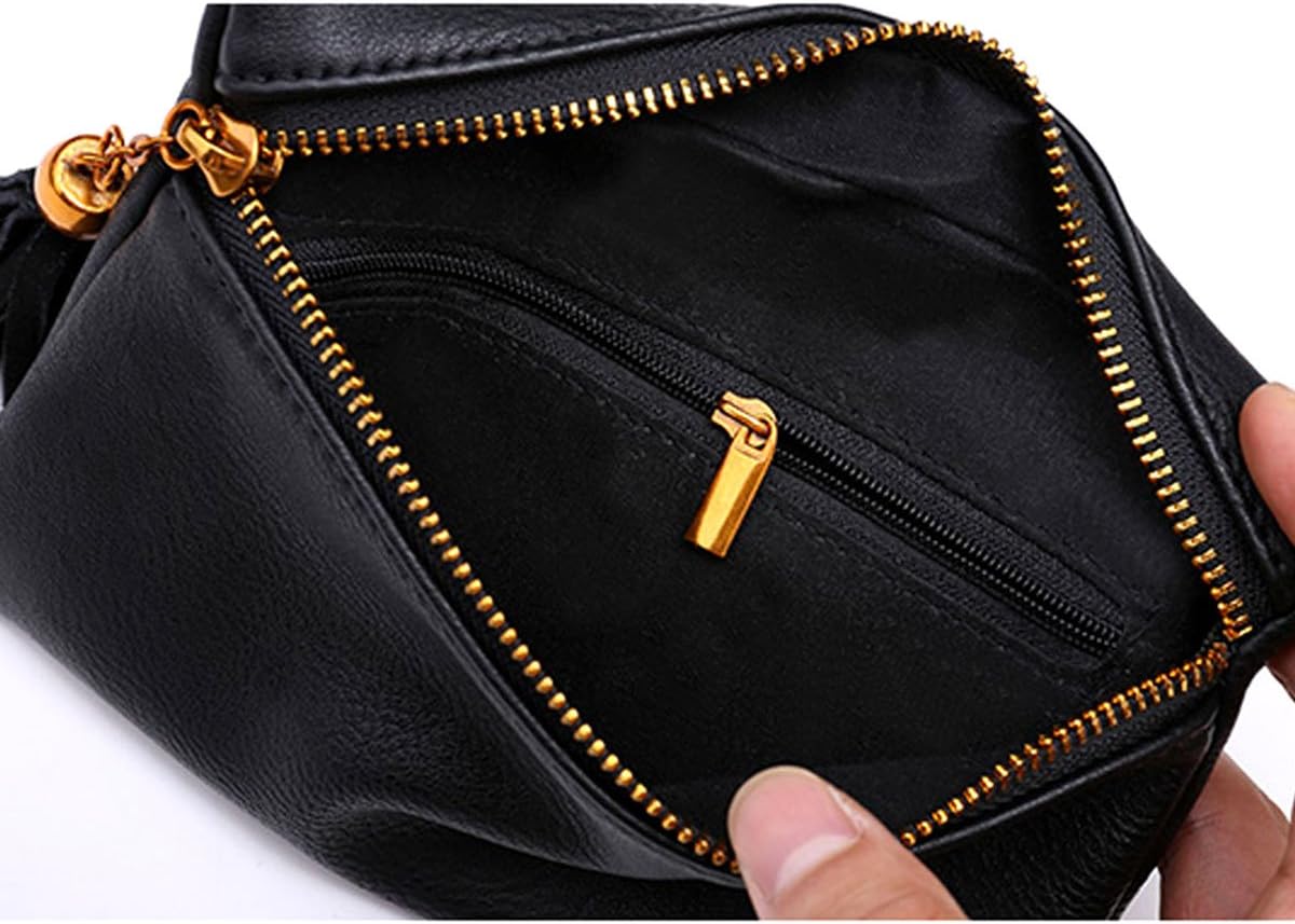 Goclothod Faux Leather Fanny Pack Women Waist Bag Small Purse Belt Bum Bag