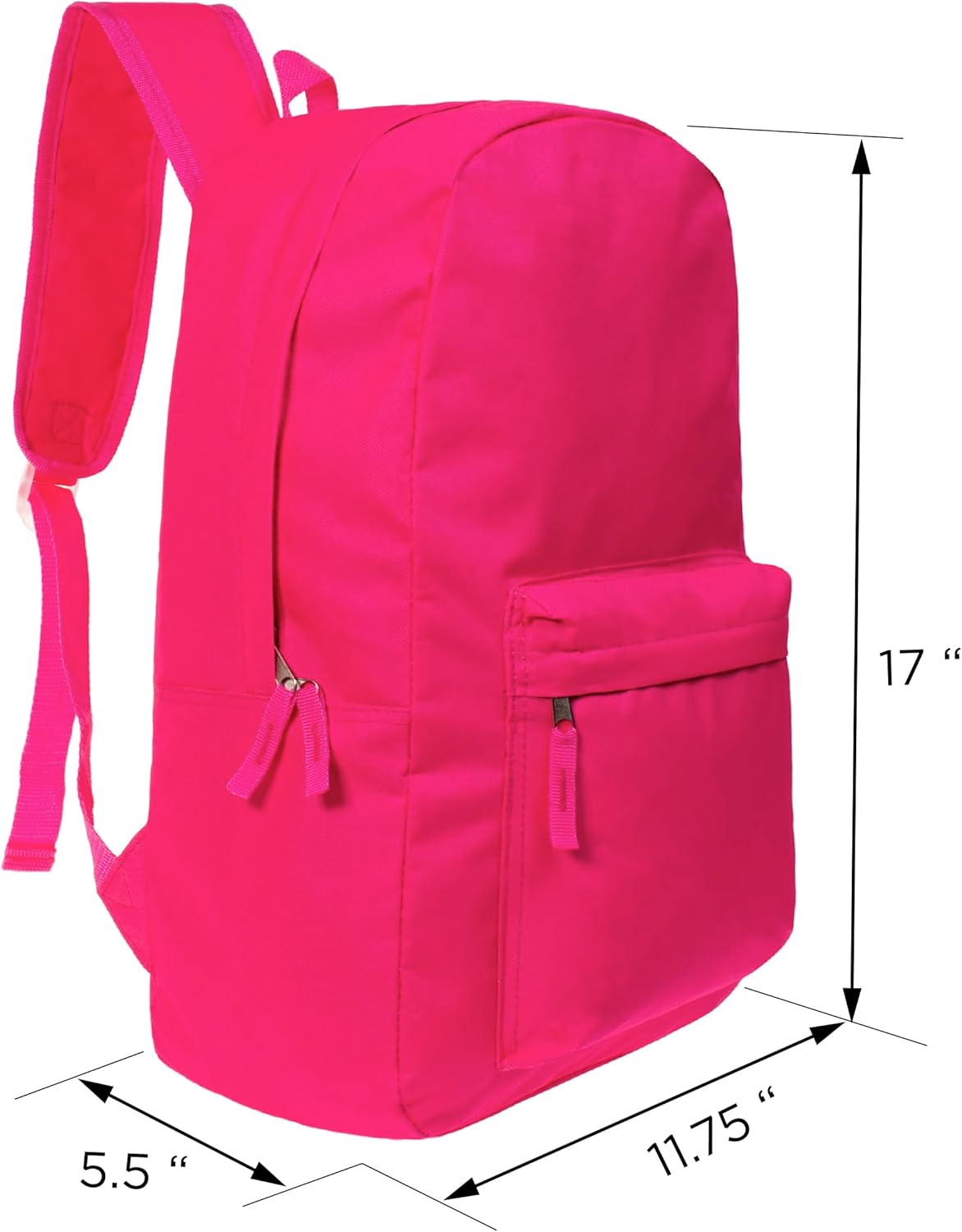 24-Pack 17" School Bright Neon Backpacks for Kids - Bookbags in Bulk for Middle, and High School Students, 6 Assorted Colors