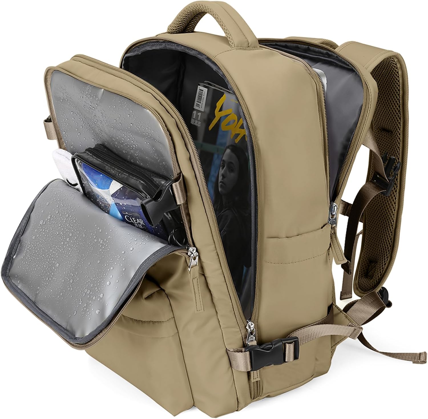 WONHOX Large Travel Backpack Carry on Flight Approved Laptop Work Business Backpack for Women Men