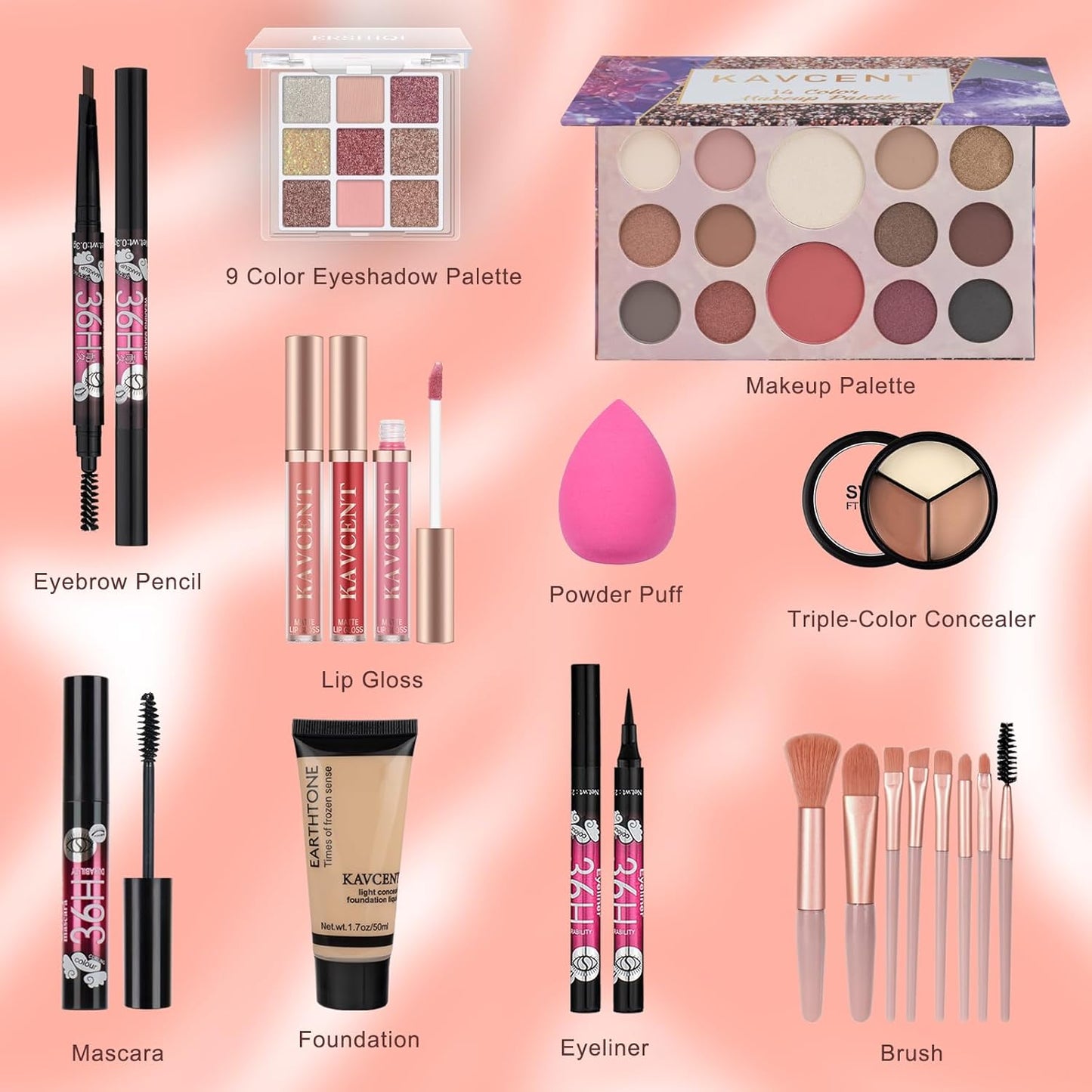 Makeup Set for Teens Makeup Kit for Women Full Kit Eyeshadow Palette Foundation Makeup Gift Set for Women Teen Girls Christmas Makeup Kits for Teens 13-15