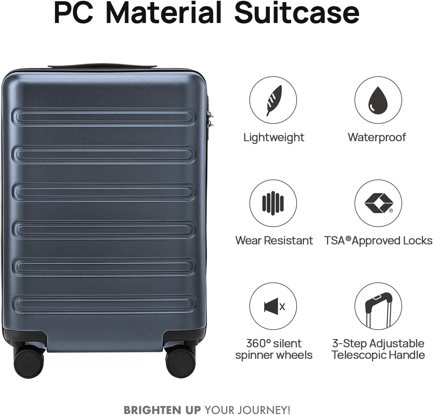 NINETYGO Large Checked Luggage 28 Inch, Checking In Luggage with Smooth Spinner Wheels, Expandable