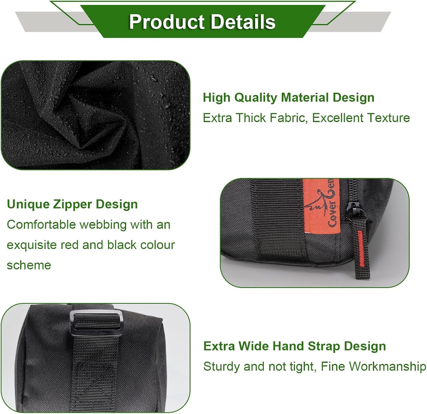 Grill Tool Organizer, BBQ Tool Storage Bag - 20" Heavy-Duty Storage Bag Waterproof 600D Oxford, Folding Design Gift for Camping, Tailgates, Outdoor BBQ Parties (20" Lx6 Wx5 H)