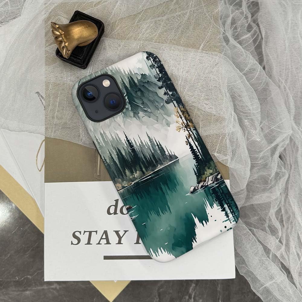 SEized Case Compatible with for iPhone 14 Plus,Mountain Forest Landscape Phone Case for Girl Women Boy Men,Durable Protection Case for iPhone 14 Plus