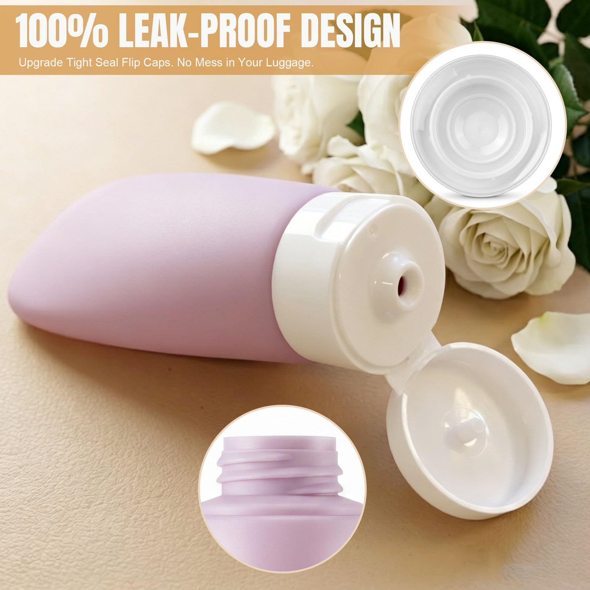 DEWSENSI 20 Pack Travel Bottles Set for Toiletries