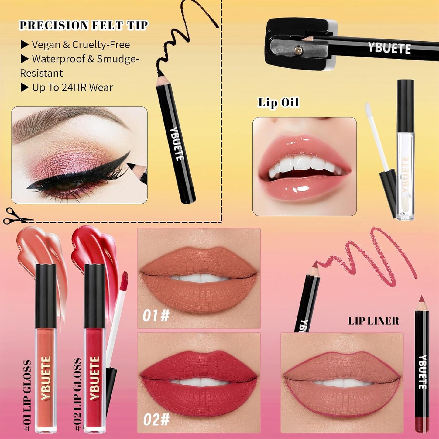 Beginner Makeup Kit for Teen,Makeup Set for Girl Women,Beginner Makeup Kit with Cosmetic Train Case Included 32 Colors Eyeshadow Blush Contour Lip Liner Lip Gloss Eyeliner Brush Set Mirror