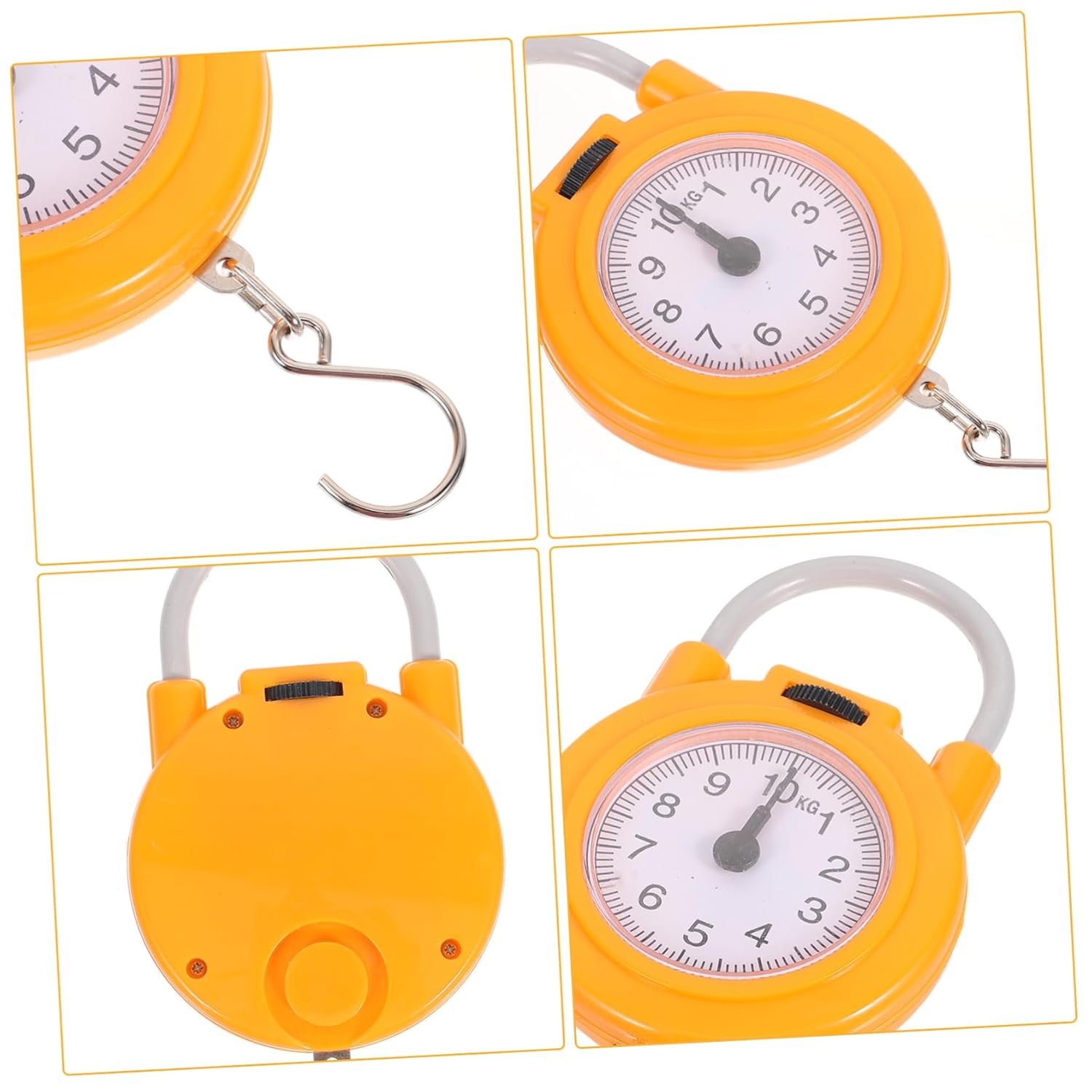 Portable Small Lightweight Mechanical Spring Scale with Hook for Kitchen Luggage Weighing Accurate