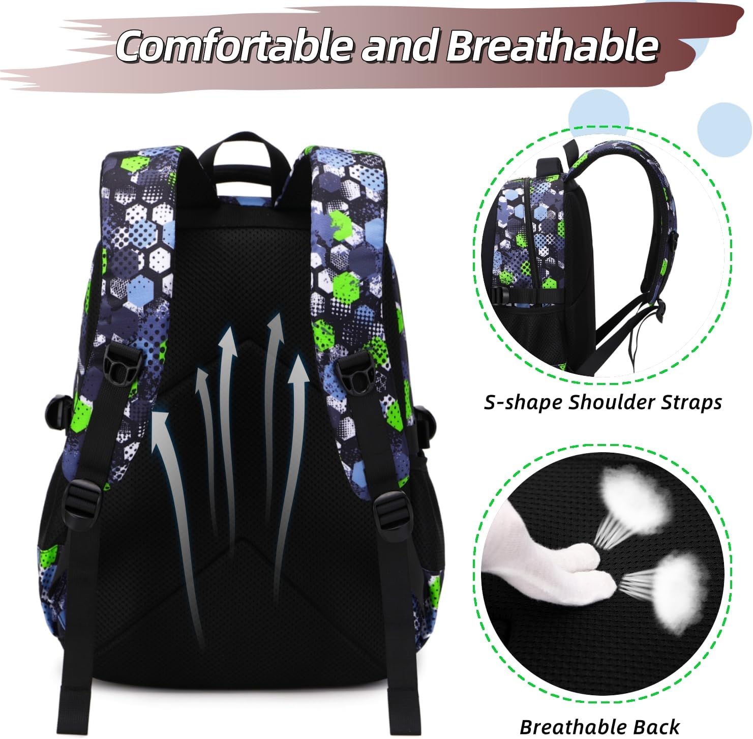 Boys Backpack Elementary School Bookbag Waterproof Durable Sturdy Kids Schoolbag Casual Travel