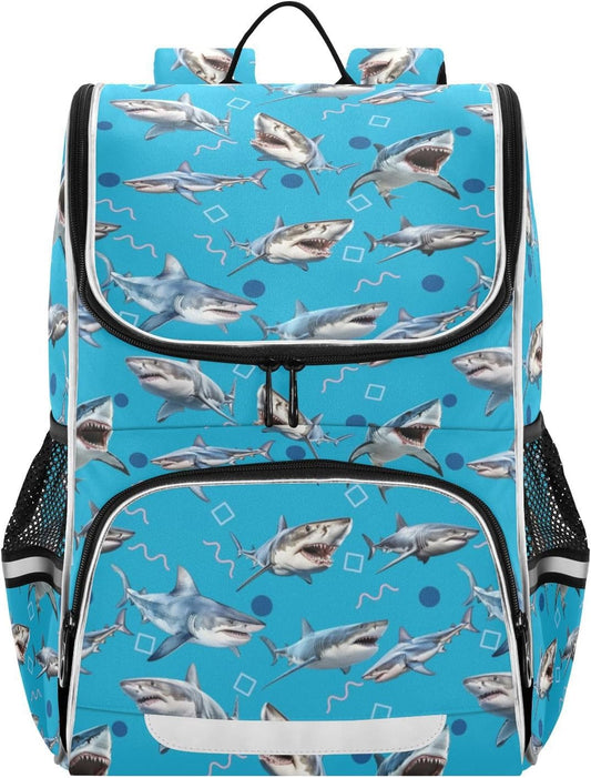 Sharks Cute Backpack For Girls Kids Backpack Boys Teen School Bag Bookbag Travel Daypacks