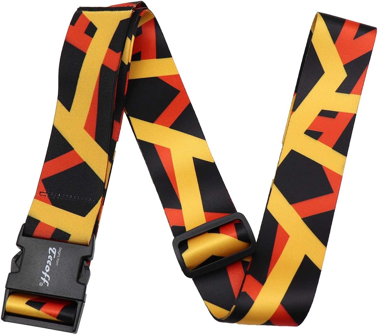 Teeoff Elastic Luggage Straps Suitcase Belts Travel Bag Accessories Adjustable 220CM (Geometric)