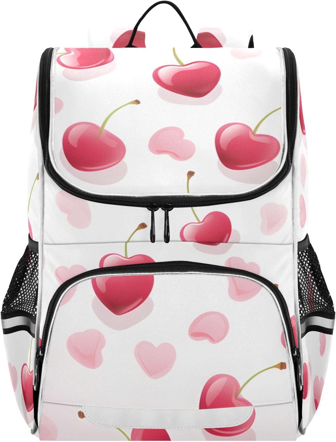 Cherry Love Heart Cute Backpack For Girls Kids Backpack Boys Teen School Bag Bookbag Travel Daypacks
