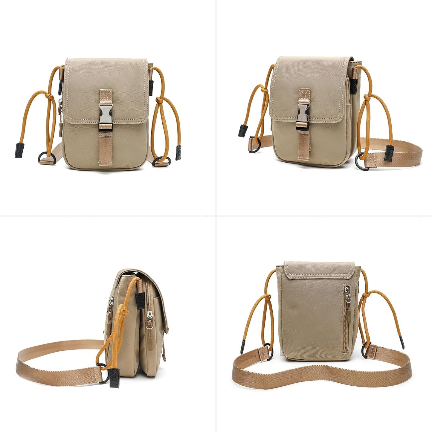 Small Messenger Crossbody bag Shoulder bag for Men Women Sling bag Purse for Work Travel