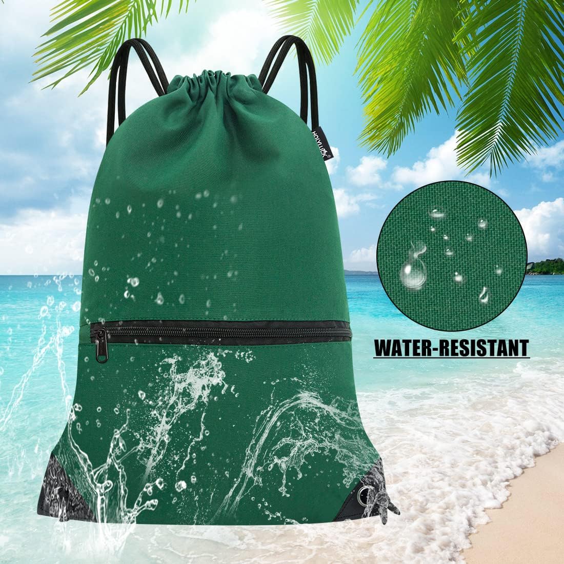 HOLYLUCK Drawstring Backpack Bag Sport Gym Sackpack