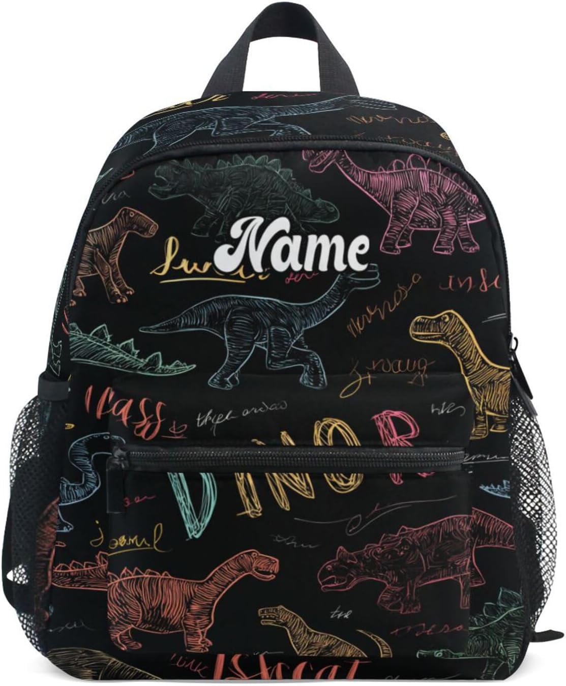 Custom Childish Dinosaur Preschool Backpack for Toddler Boy Girl,Personalized Backpack with Name