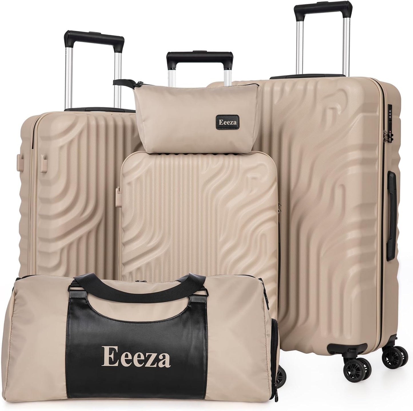 Luggage Sets Suitcase Sets 5 Piece Luggage Sets Suitcase with ABS Hard Shell Lightweight TSA Lock