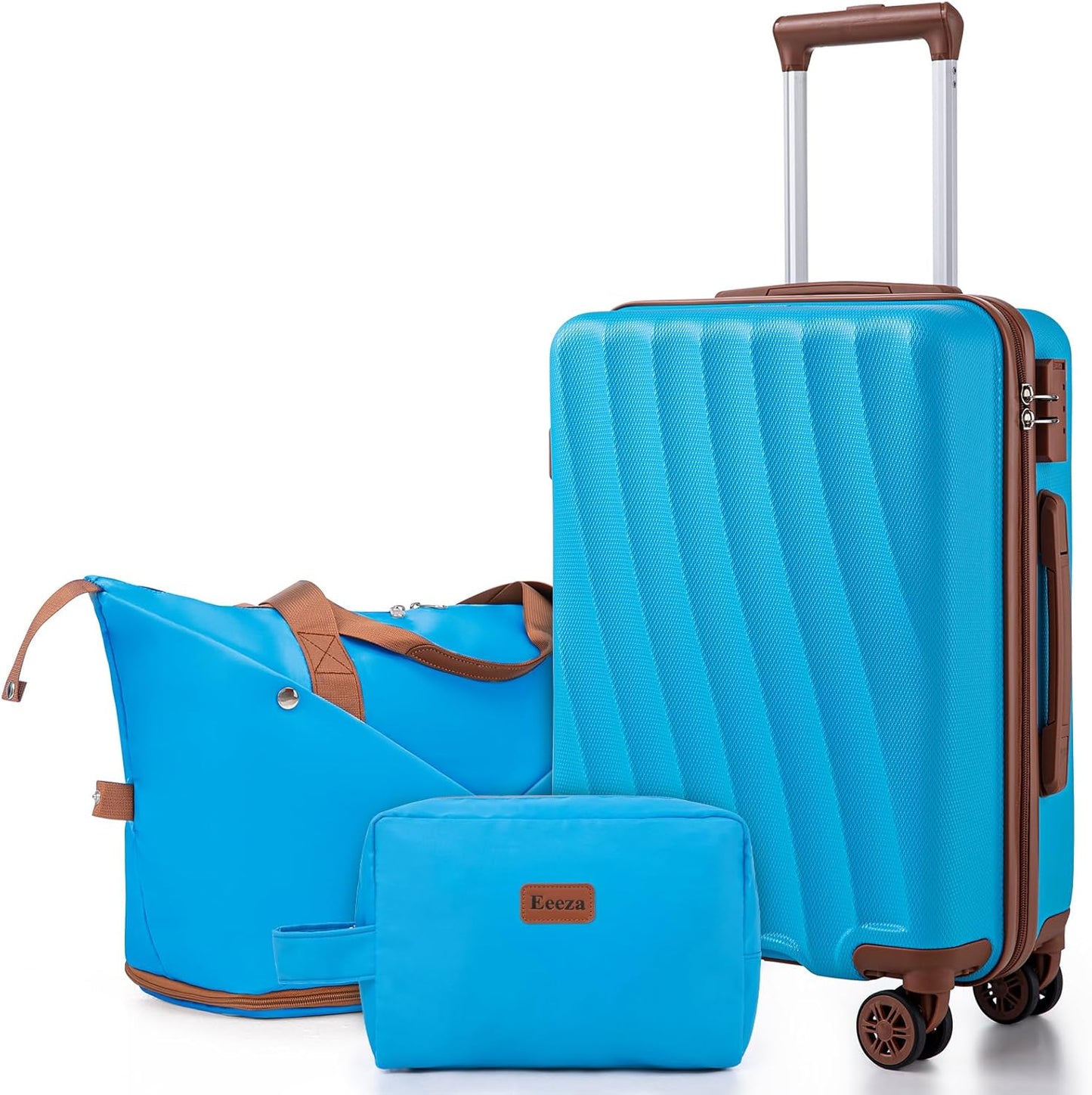 Carry on Luggage Sets 22x14x9 Airline Approved Durable Travel Luggage Suitcases with Wheels,ABS