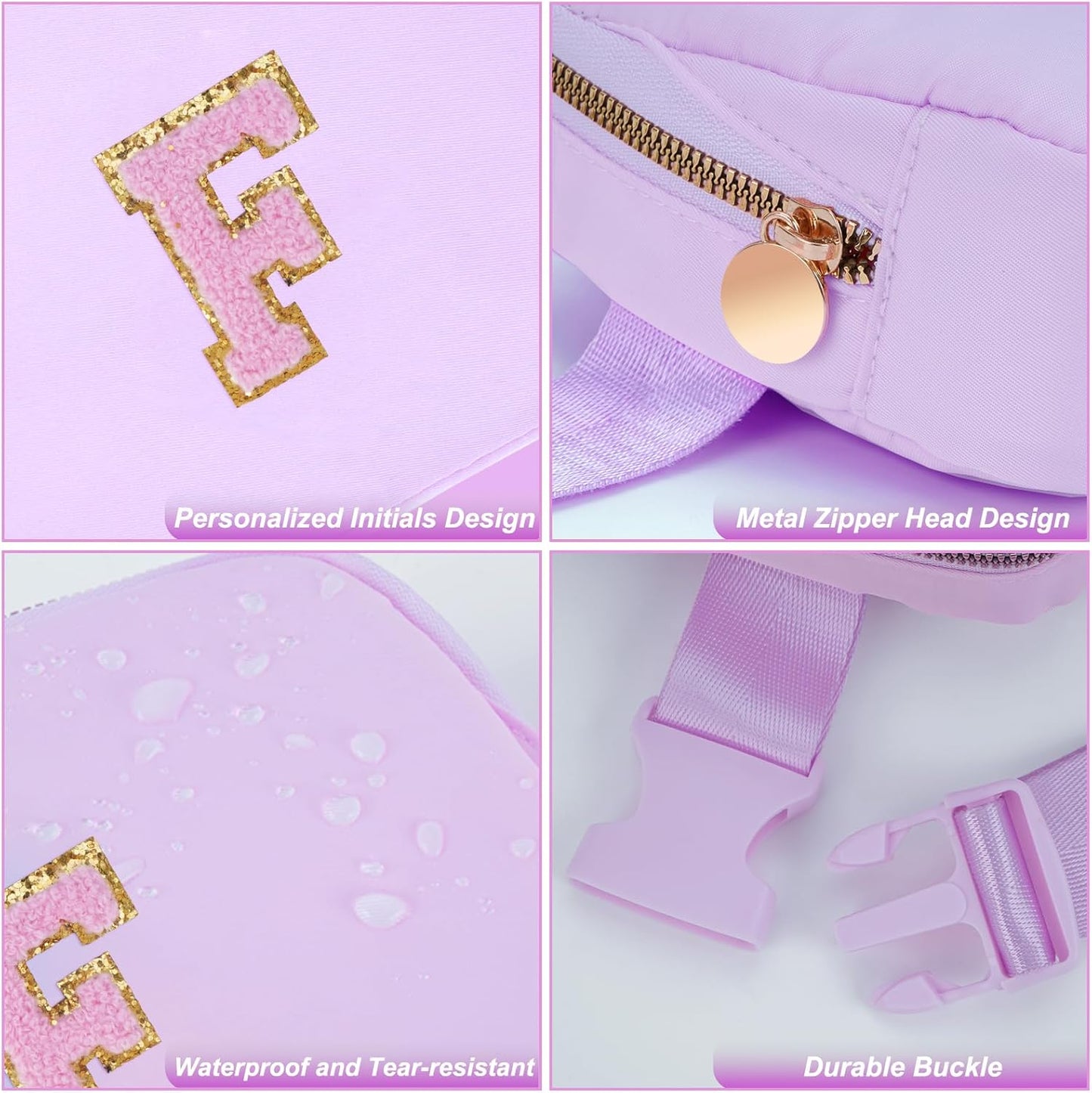 Birthday Gifts for 4 5 6 7 8 9 10 11 12 13 Year Old Girls,Graduation Gifts for Teens Kids Daughter Sister Her,Fanny Pack Crossbody Bag Belt Bag Cute Trendy Stuff | Lavender,F