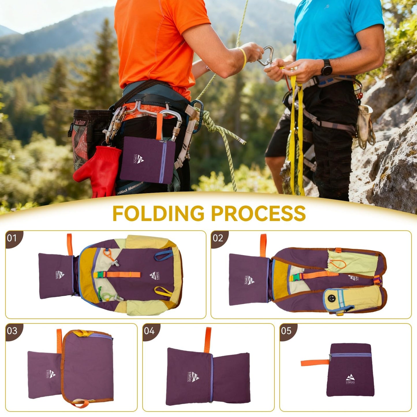 UtiaMiaoGonGo 15L Small Hiking Backpack Travel Daypack Colorful Lightweight Packable Foldable