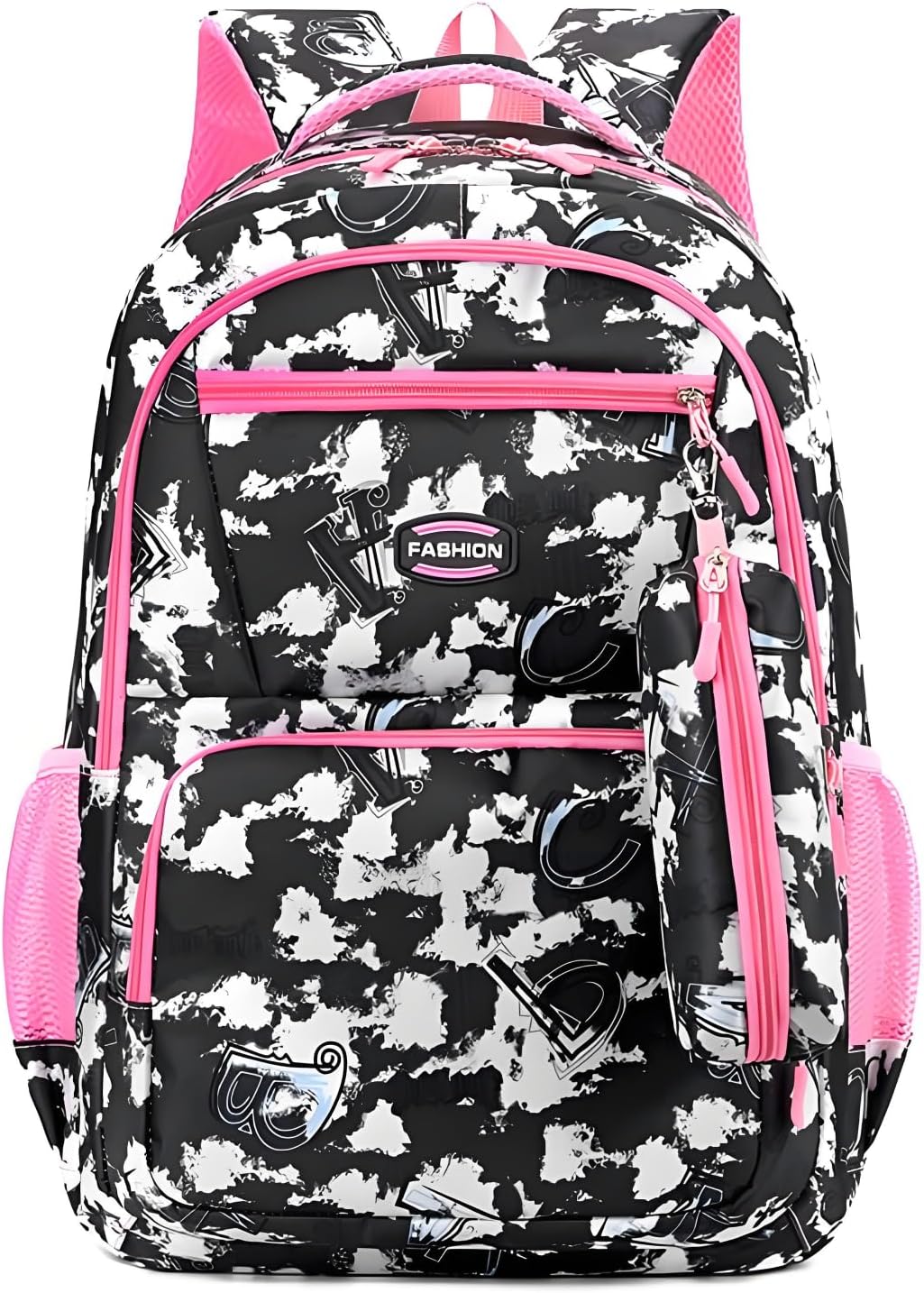 Kid Backpack for Girls Boys Bookbag Elementary Middle School Backpacks Kids School Bag Travel Back Pack(Black)
