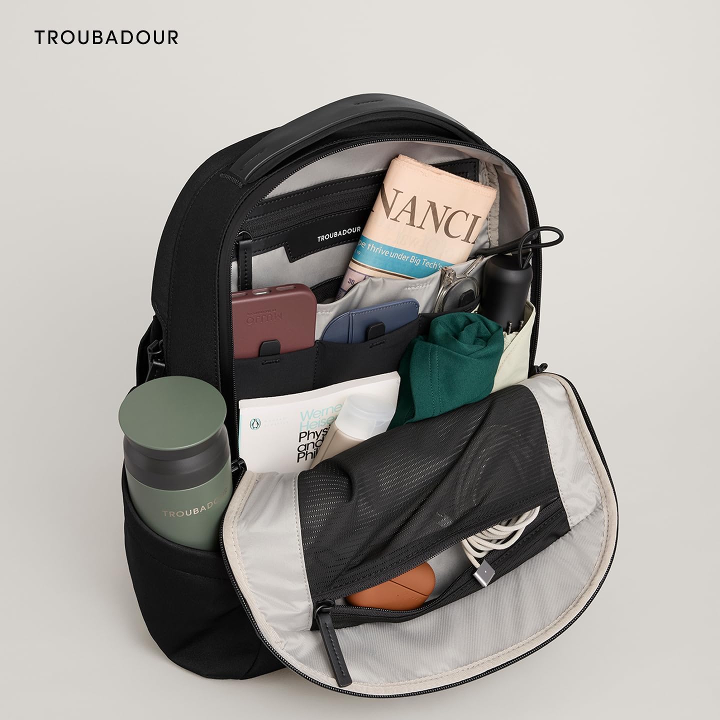 Troubadour Apex 4.0 Compact - 16L Premium Laptop Backpack - Ergonomic & Water Resistant - Designed