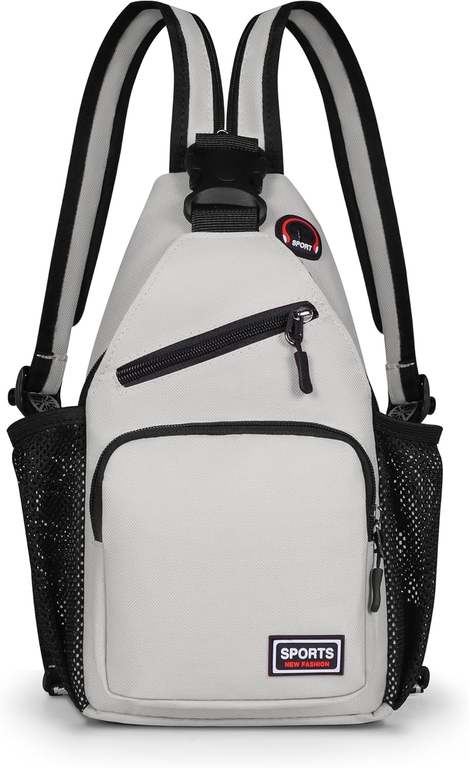 Sling Bag for Women Man Sling Backpack with Convertible Shoulder Strap Casual Backpack Daypack for Travel, Hiking and Daily Commute, (White, Small)