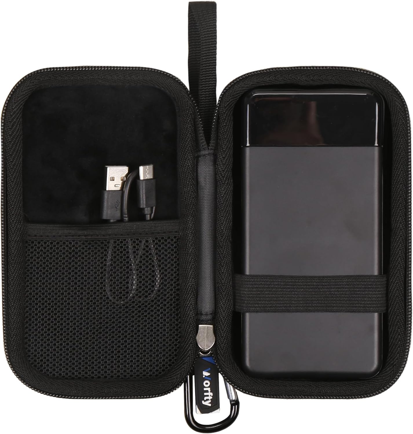 Hard Travel Case for SABANI for LOVELEDI for IAPOS for Pxwaxpy for OHOVIV for FOCHEW Portable Charger Power Bank, Storage Holder for Fast Charging Battery Protective Case (Black)
