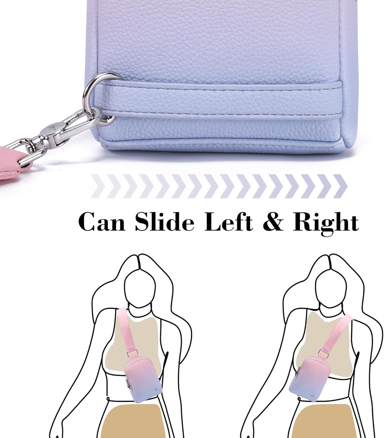INICAT Travel Small Sling Bag Faux Leather Crossbody Bags Women Cross Body Bag Purses for Woman