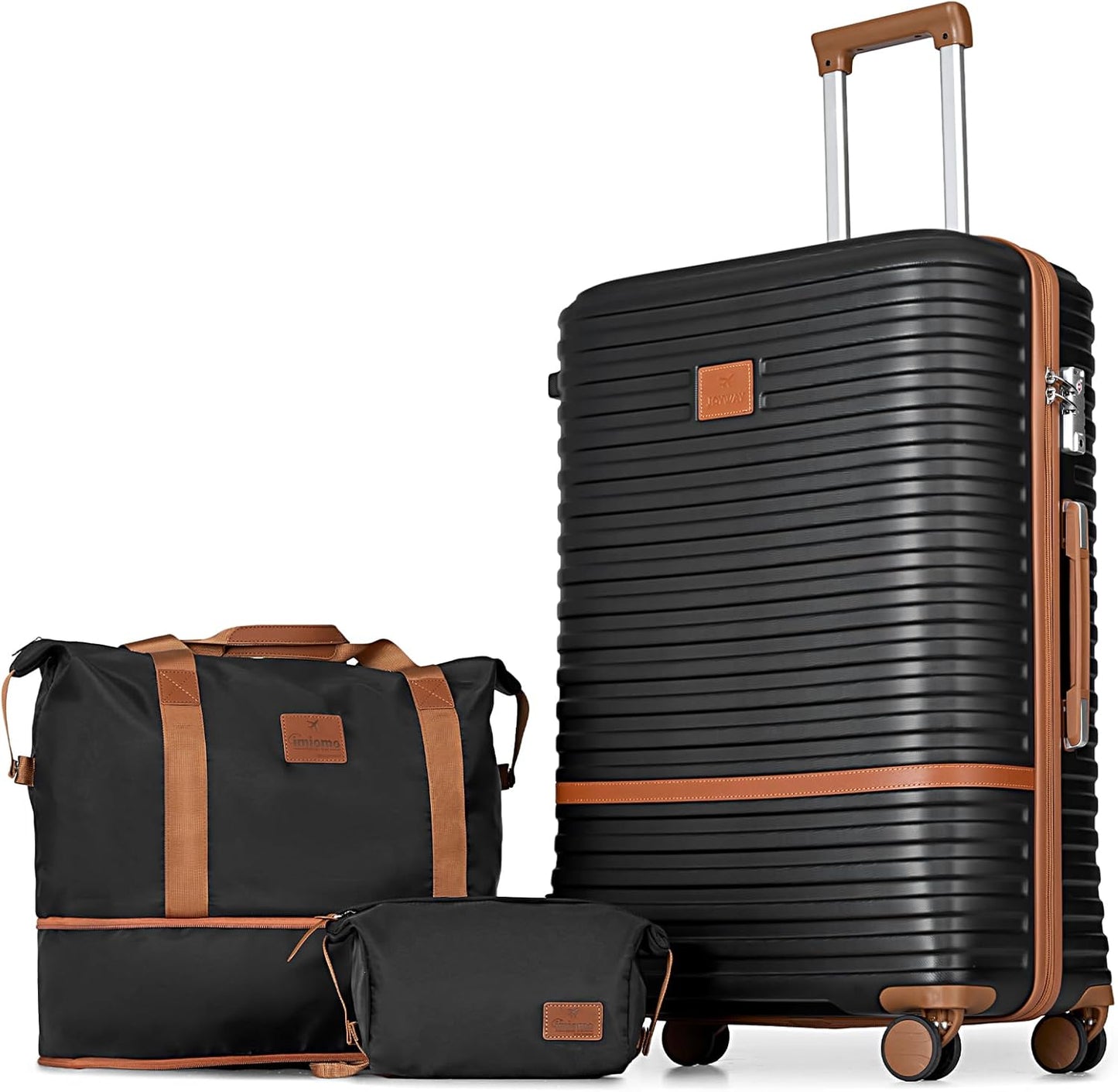 Joyway 28 Inch Large Luggage Hardside Suitcase with Spinner Wheel, Lightweight 3 Piece Suitcase Set with TSA Lock