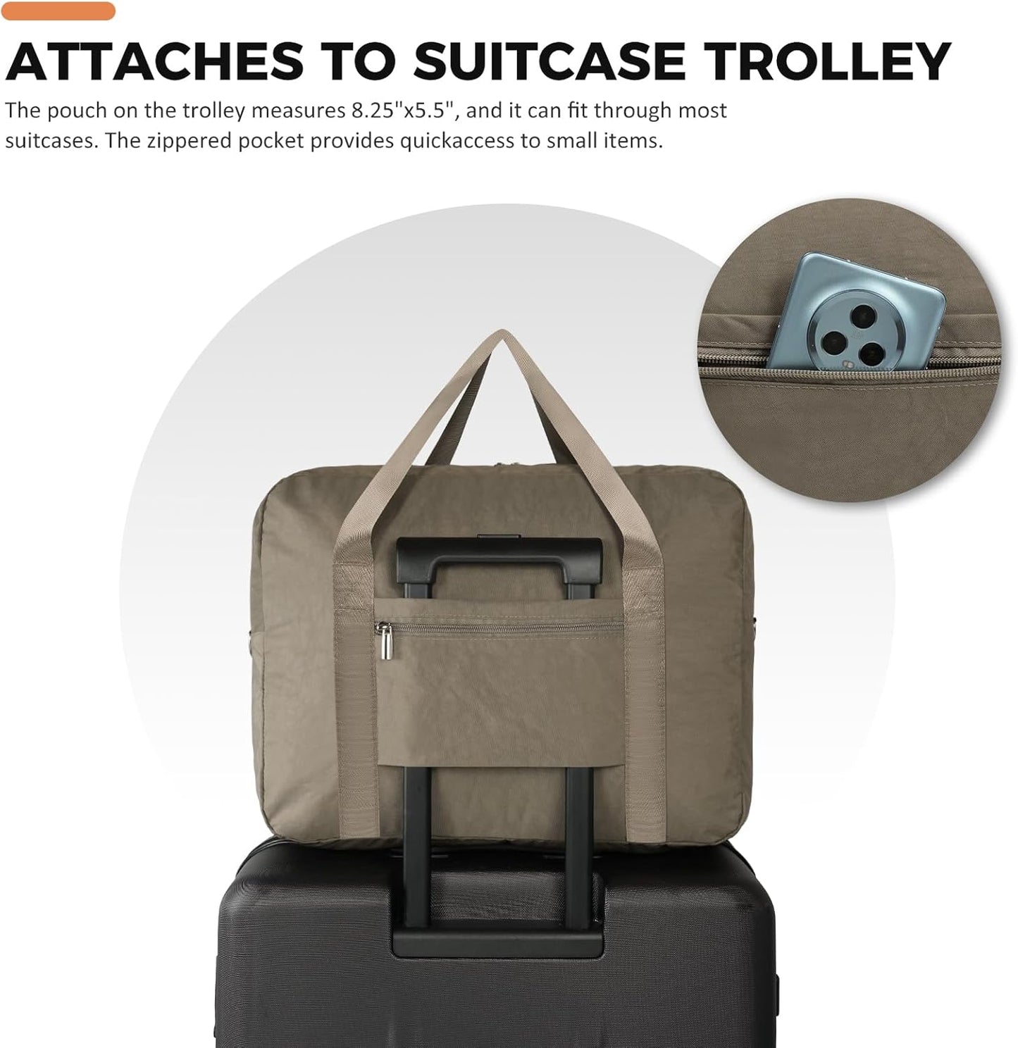 For Frontier Airlines Personal Item Bag 18x14x8 Underseat Travel Duffel Bag Carry on Luggage for Women and Men 30L (With Shoulder Strap)