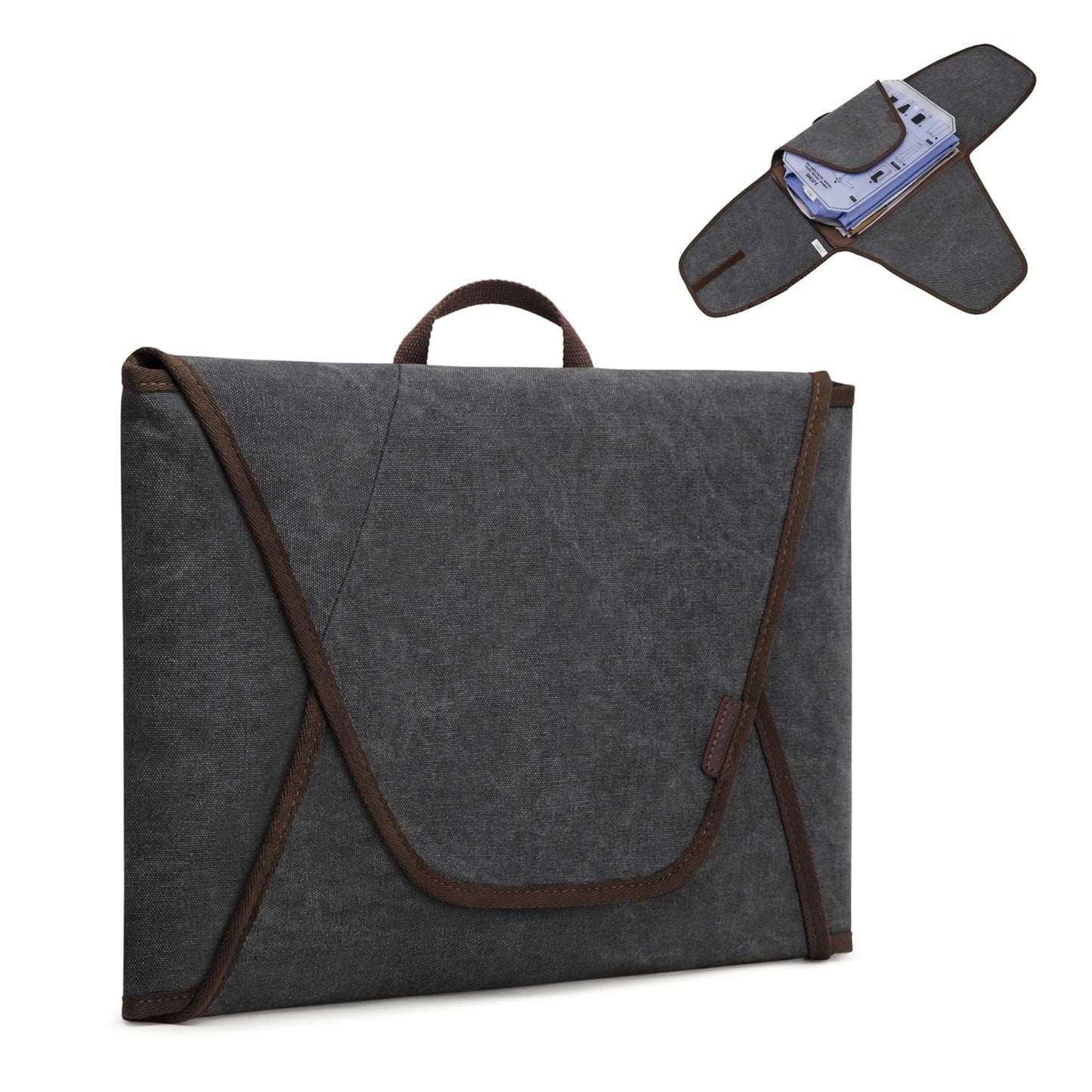 S-ZONE Garment Folder Compression Packing Cubes Suitcase Organizer Bags