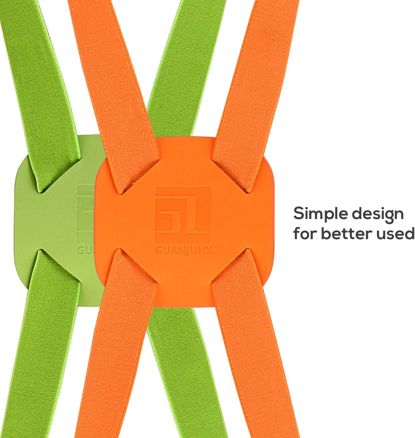 Luggage Straps Bag Bungees for Add a Bag Easy to Travel Suitcase Elastic Strap Belt(Orange)